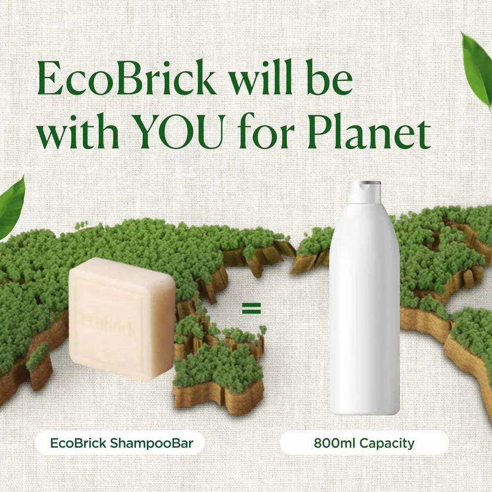 ECOBRICK Mild Acidic Shampoo Bar - Scalp Care Eco Brick