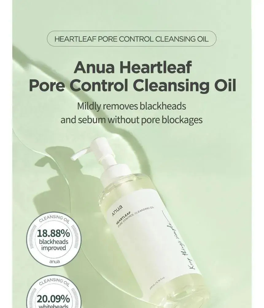 Anua Heartleaf Pore Control Cleansing Oil 200ml - Genmarty