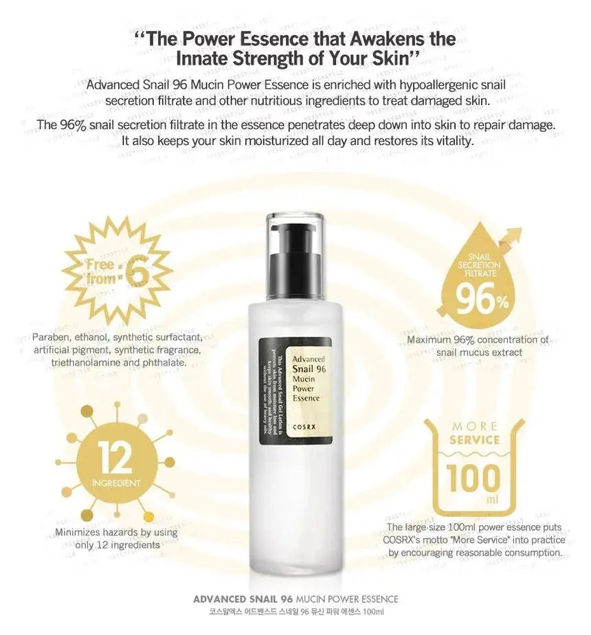 Advance Snail 96 Mucin Power Essence 100ml Cosrx