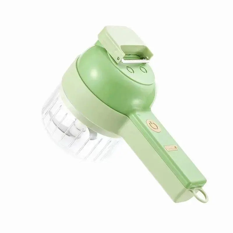 4 In 1 Vegetable Chopper Handheld Electric Vegetable Cutter None