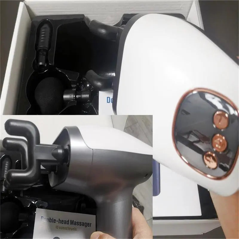 Massage Gun Deep Tissue With Dual Heads None