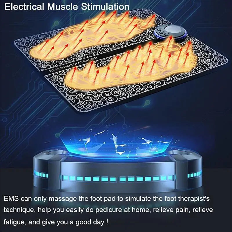 EMS Foot Massager Pad Portable Electric Muscle Stimulation None