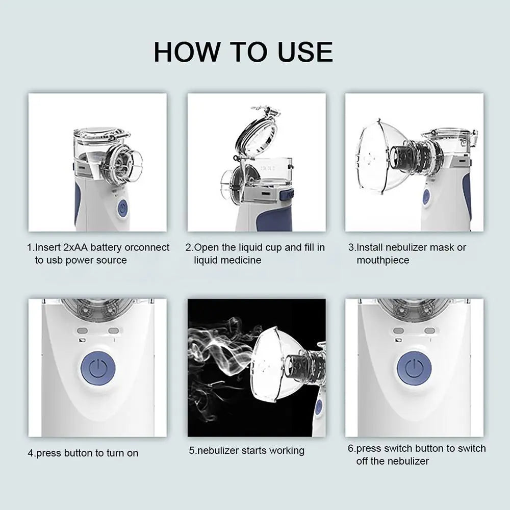 Mini Handheld Portable Inhale Nebulizer None