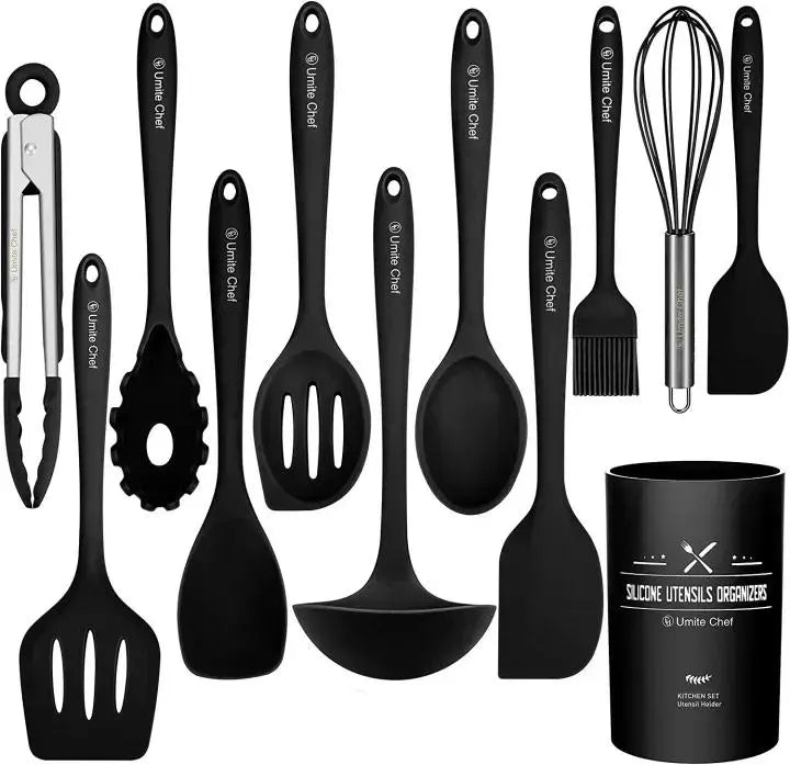 12 Pcs Silicone Kitchen Utensil Set None