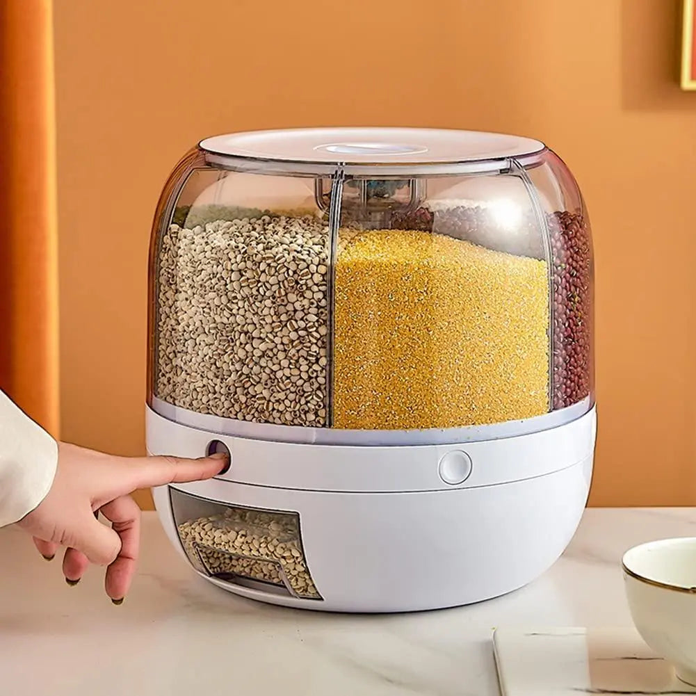 Rotating Food Dispenser Storage None