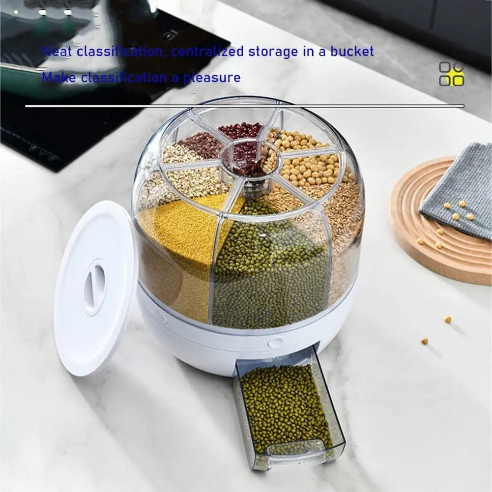 Rotating Food Dispenser Storage None