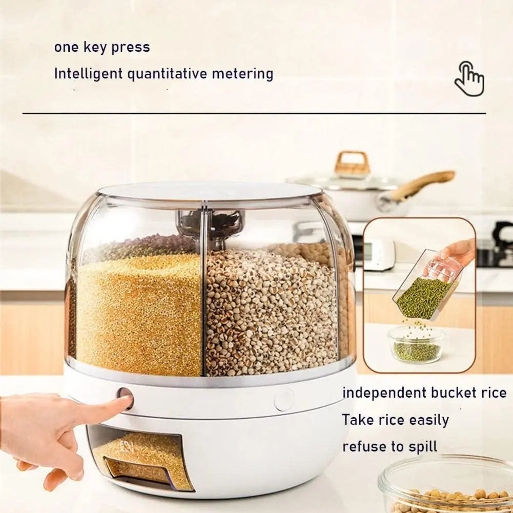 Rotating Food Dispenser Storage None