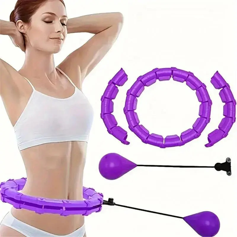 Hula Hoop for Adults - Adjustable 24-Section Exercise Hoop None