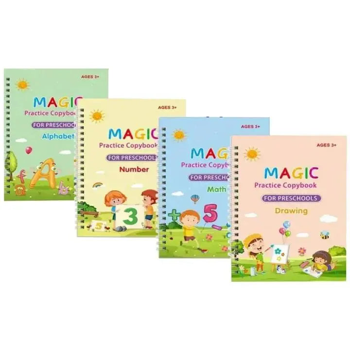 Magic Practice Books- Pack Of 4 None