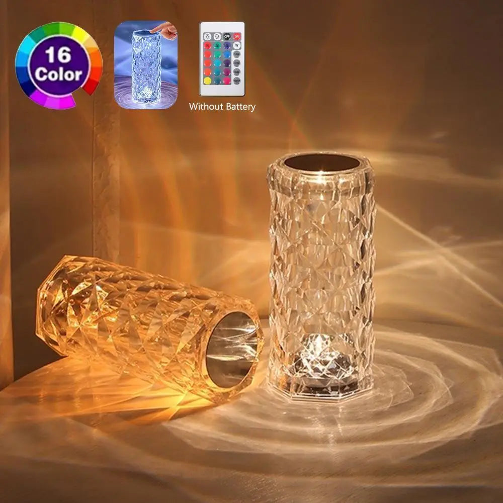 Crystal Table Night Light Lamp None