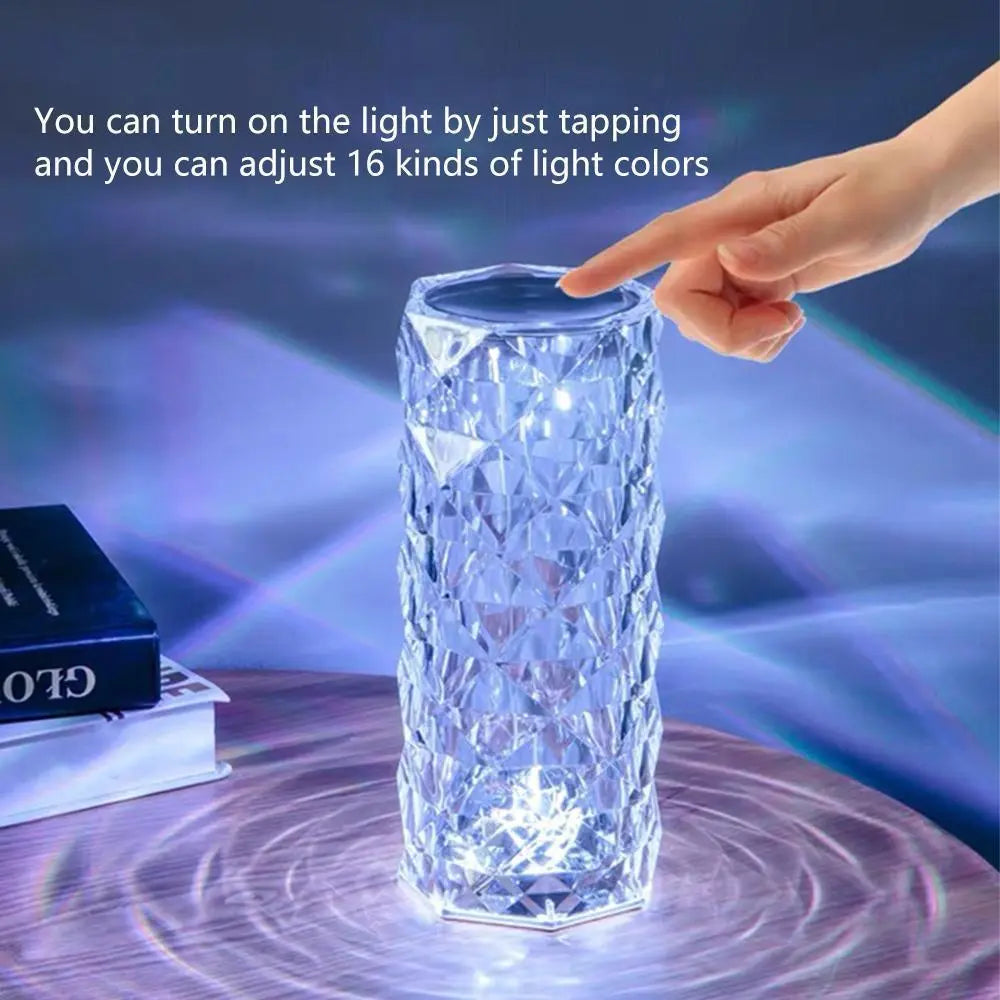 Crystal Table Night Light Lamp None