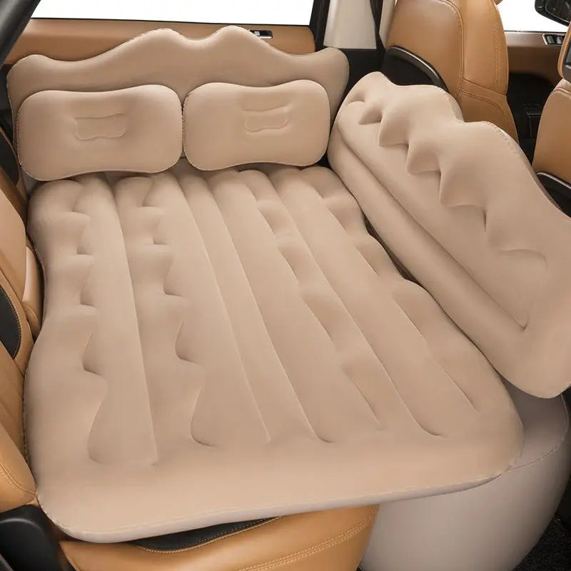 Car Travel Bed Air Inflatable Mattress Back Seat Rest Cushion None