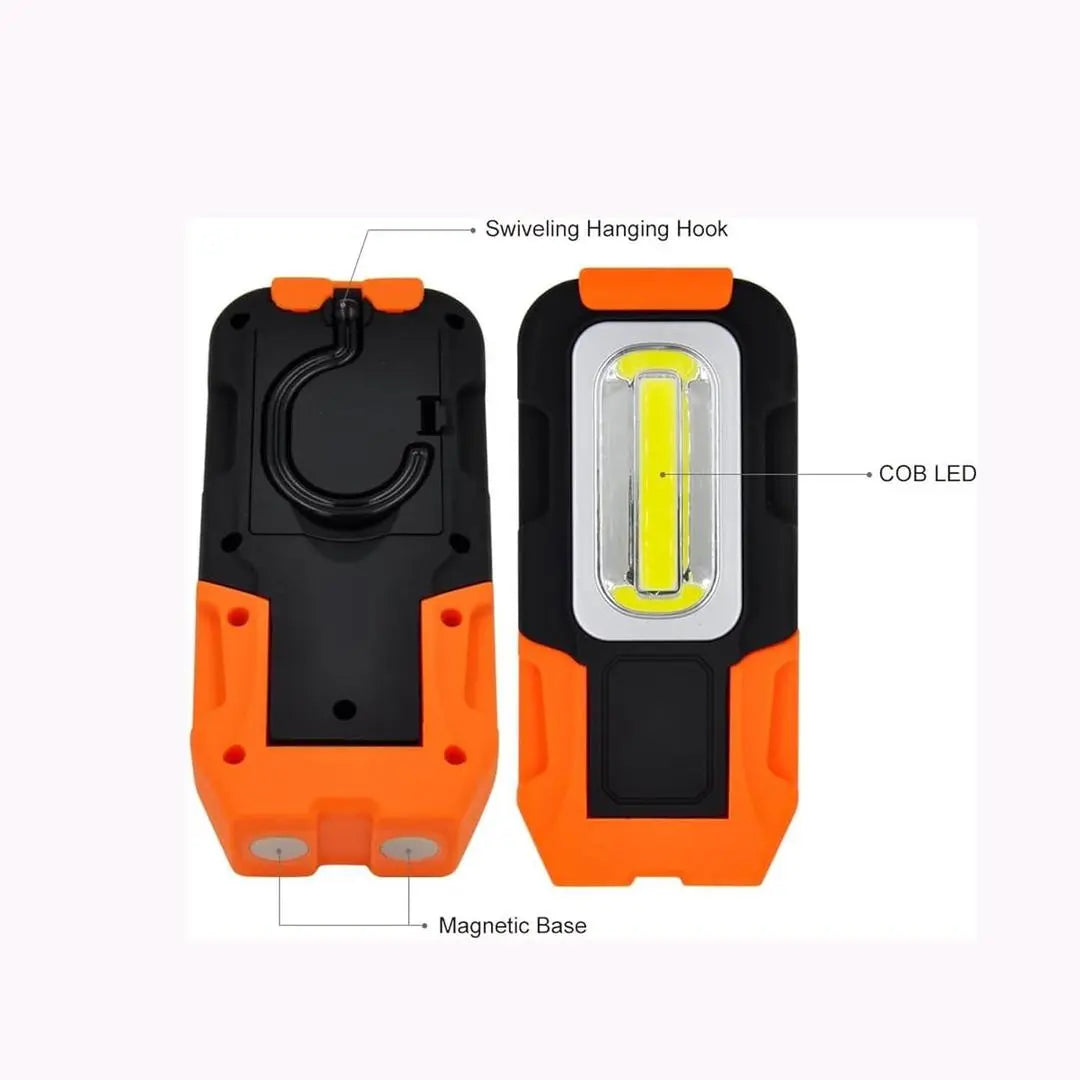 Generic Battery-Powered COB LED Pocket Work Light Magnetic Foldable Inspection Lamp, 0704405a None