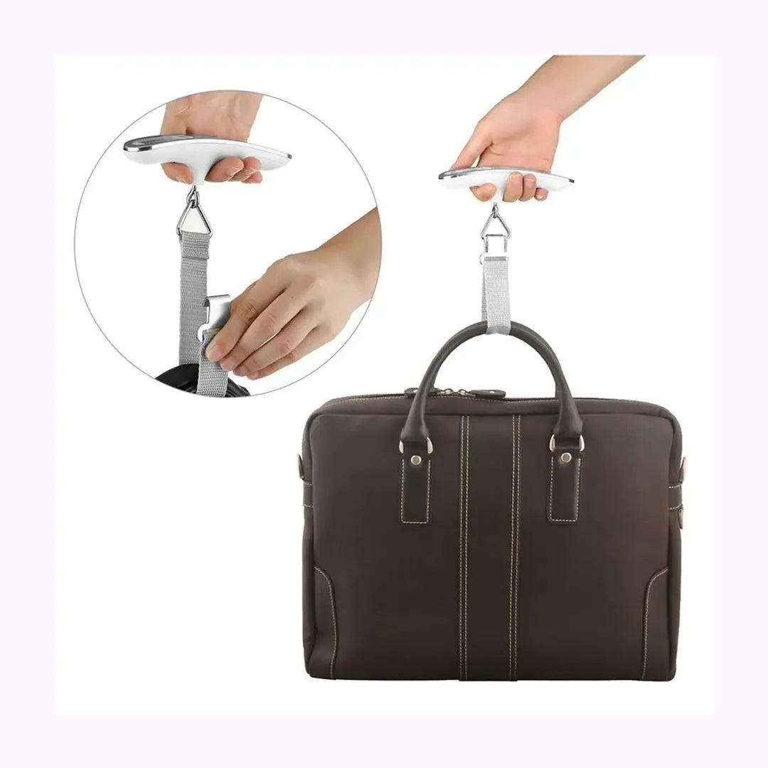 Portable Scale Digital LCD Display Electronic Luggage Hanging Suitcase Travel Weighs Baggage Bag None