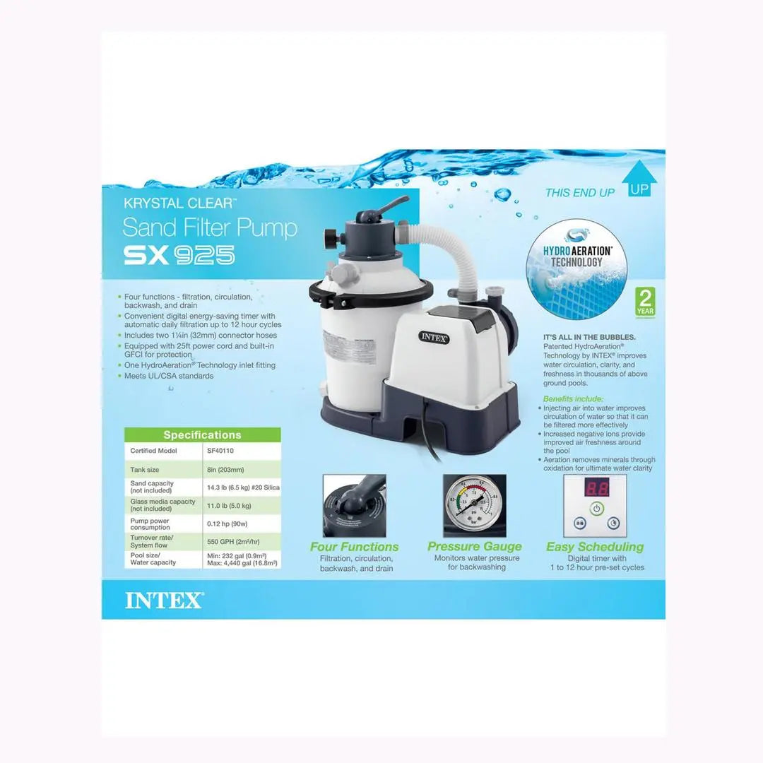 Krystal Clear Sand Filter Pump - SX925, Multi INTEX