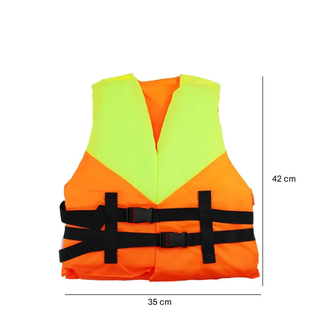 Adult and Child Life Jacket Swim Vest with Whistle and Adjustable Belts - 35 x 42cm None