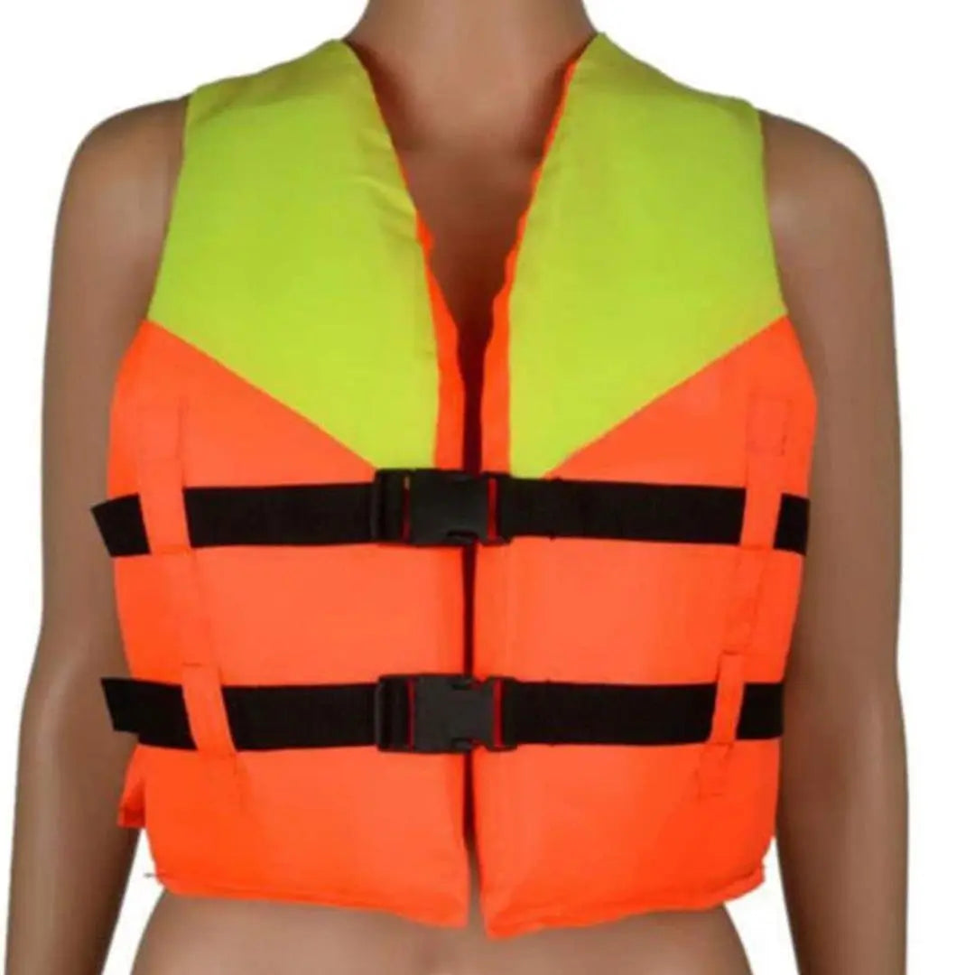 Adult and Child Life Jacket Swim Vest with Whistle and Adjustable Belts - 35 x 42cm None