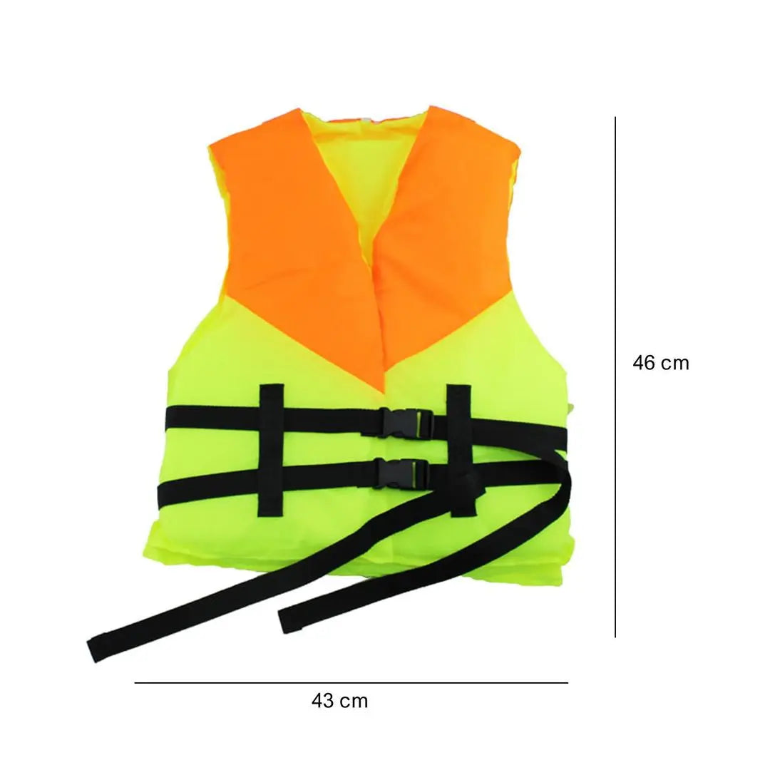 Adult and Child Life Jacket Swim Vest with Whistle and Adjustable Belts - 43 x 46cm None