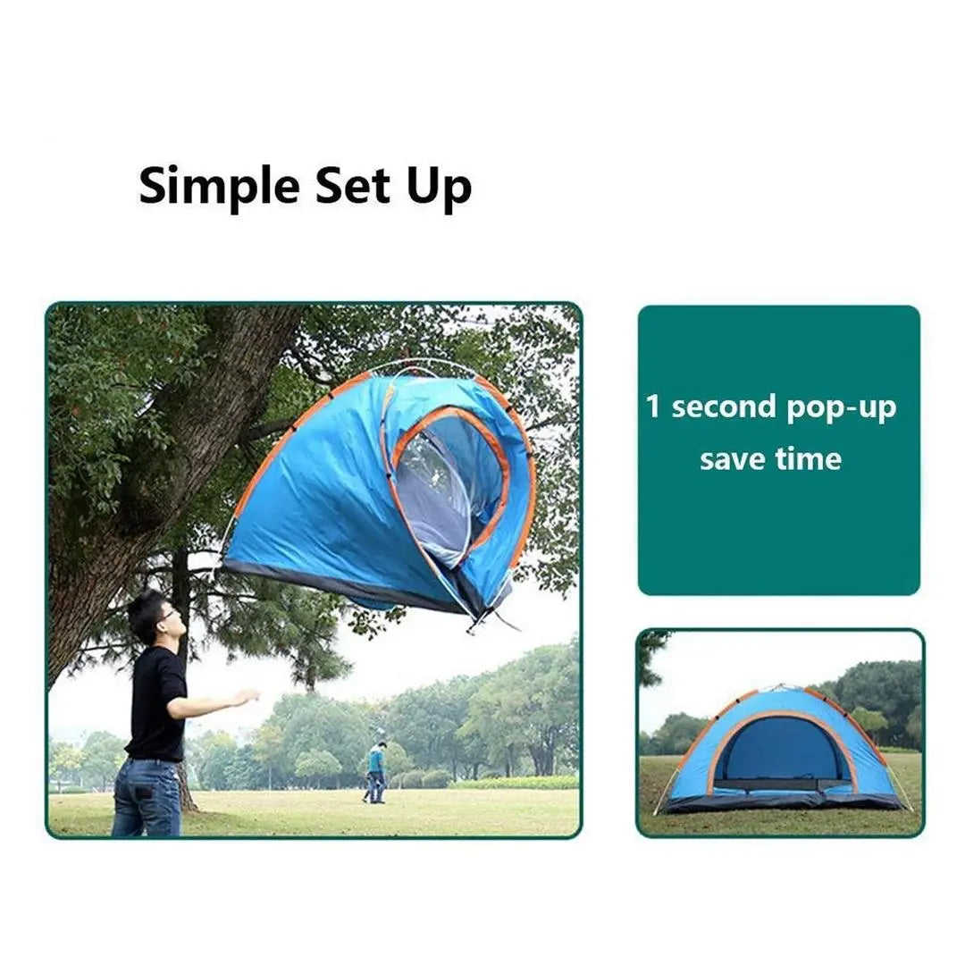 Folding Tent Compact and Portable Waterproof Shelter for Camping, Outdoor Events, and Parties (6 Per None