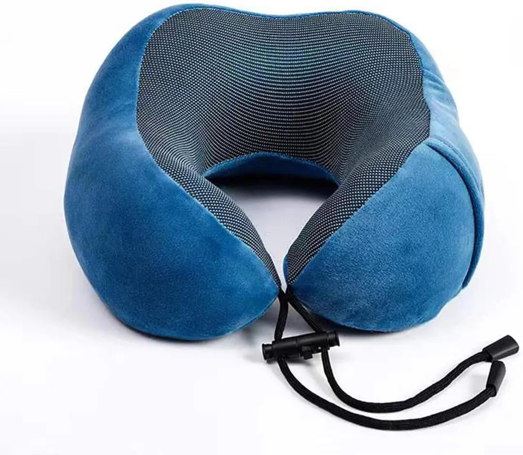 Travel Neck Pillow Memory Foam, Perfect for Car and Airplane Travel - 30 x 24cm None