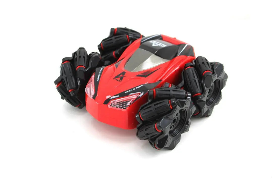 2.4G High Speed Drift RC Car with Handle Watch Dual Control 360 Degree Rotating Spray Stunt Car Toys None