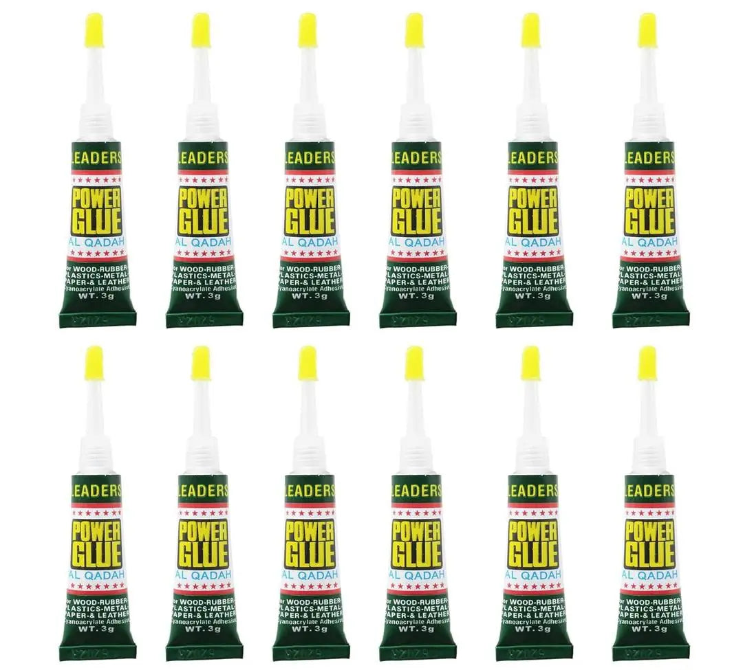 Super Glue 2.5g per Tube - Fast Dry Instant Bonding - Strong Adhesion Liquid Glue with Precision App None