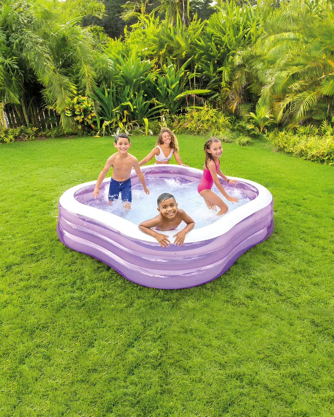 Inflatable Portable Lightweight Non-Toxic Beach Wave Swim Center Pool For Kids INTEX