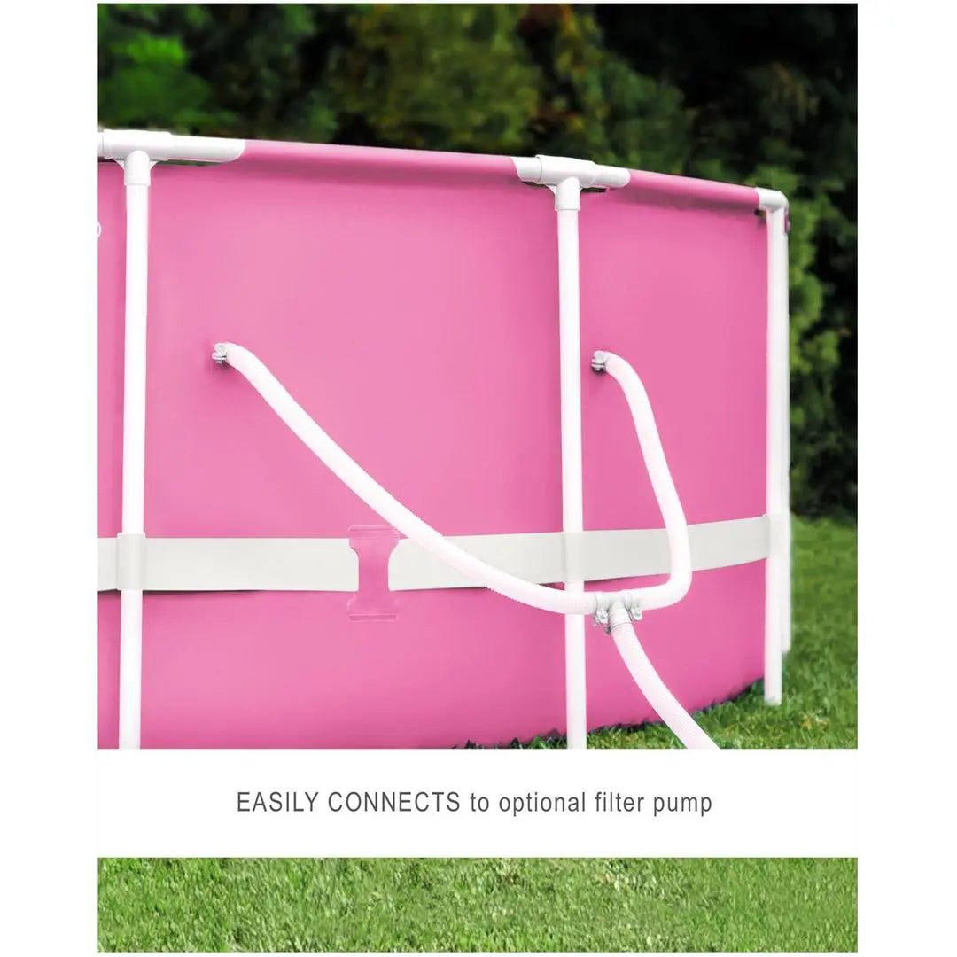 Pink Metal Frame Above Ground Pool - 8ft x 30-Inch INTEX