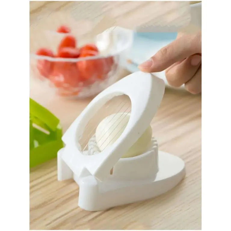 Stainless Steel Egg Slicer For Boiled Eggs - Durable Wire Cutter For Home Use None