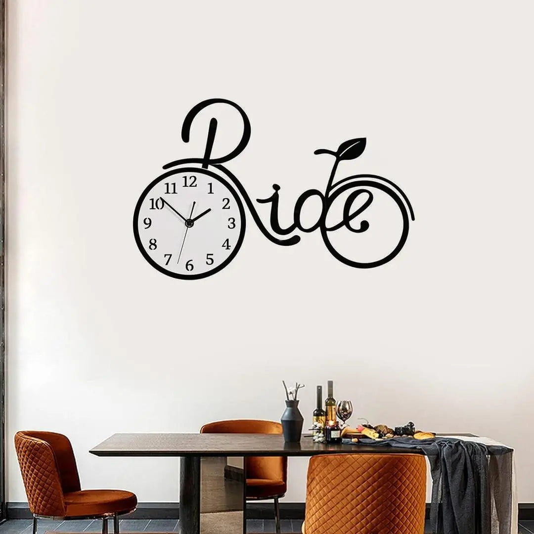 Acrylic Premium Big Cycle Wall Clock None