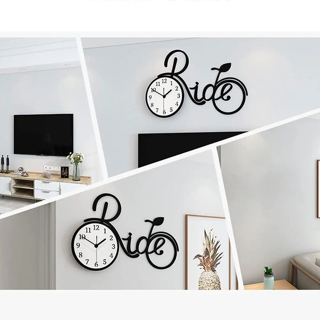 Acrylic Premium Big Cycle Wall Clock None