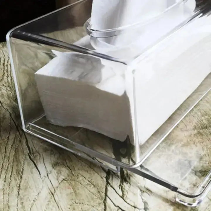 Acrylic Tissue Box None