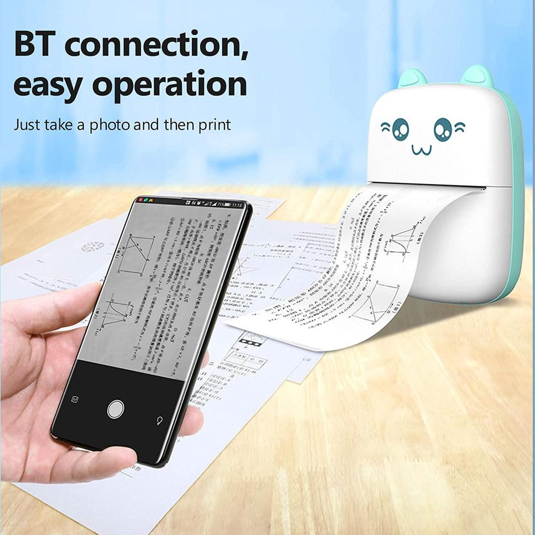 Portable Mini Pocket Printer BT Thermal Printer None