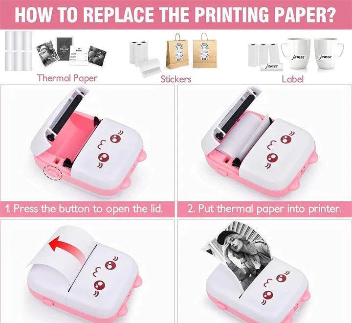 Portable Mini Pocket Printer BT Thermal Printer None