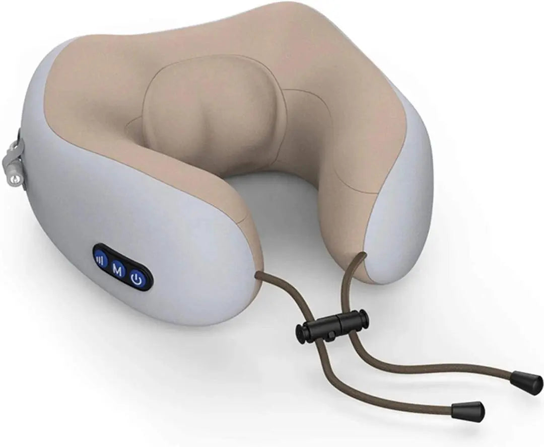 Rechargeable U Shaped Electric Travel Neck Massage Pillow None