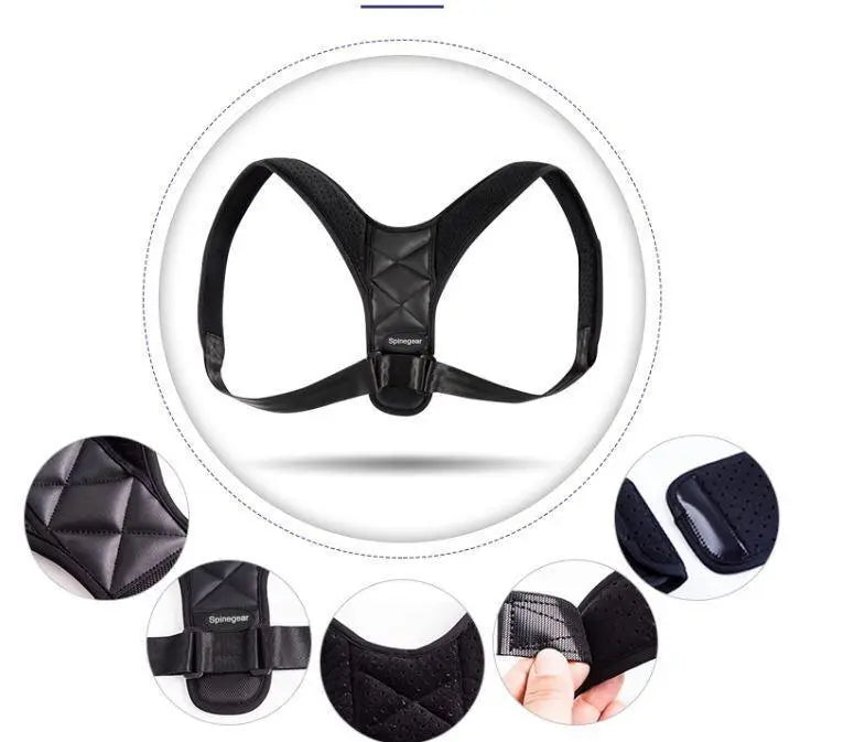 Back, Neck, and Shoulder Support Belt - Posture Corrector None