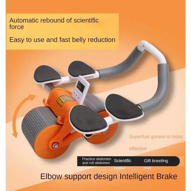 Auto Rebound Abs Wheel With Elbow Support None