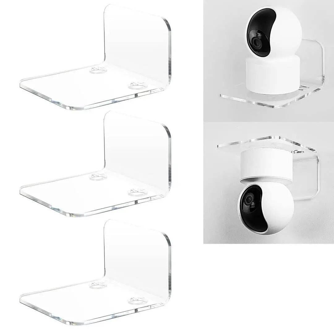 Acrylic Floating Wall Shelves for Security Cameras None