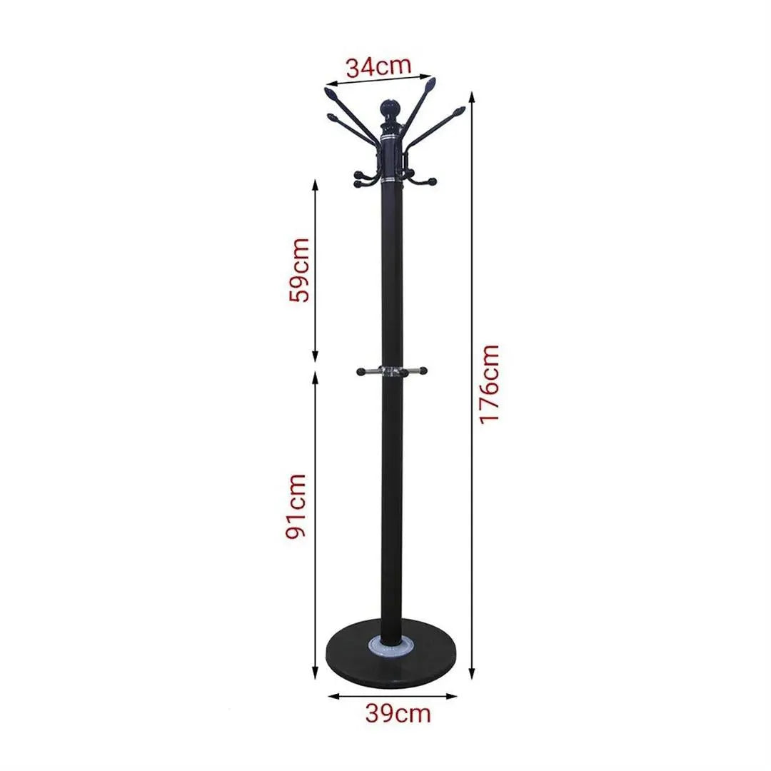 Modern Marble Base Clothes Coat Rack Hanger Stand None