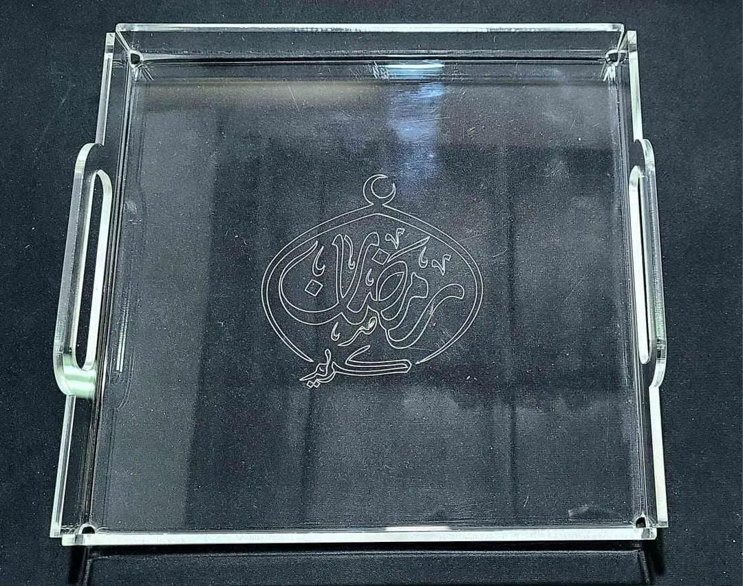 Acrylic Tray For Ramadan None