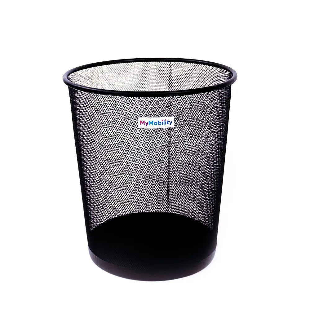 Portable Mesh Round Open Top Trash Can None