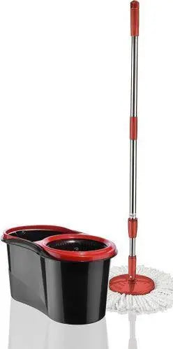 360 Spin Mop Bucket System with Stainless Steel Cleaning Set None