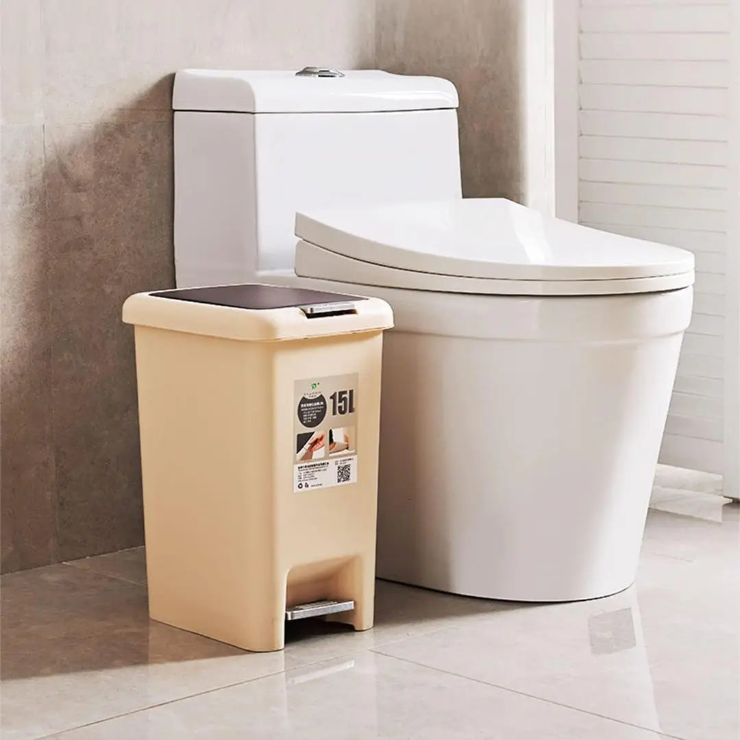 15L Kitchen Trash Can with Lid, Drawer, and Pulleys - Wet & Dry Sorting Bin None