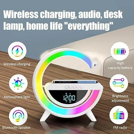 Digital Led Wireless Charger Speaker None