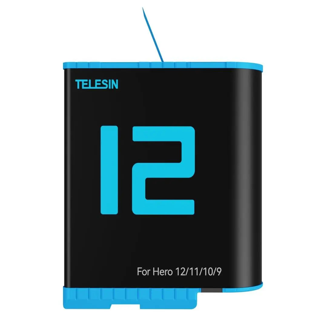 TELESIN Battery For GoPro HERO12/11/10/9 (Black), 24011802 - Genmarty