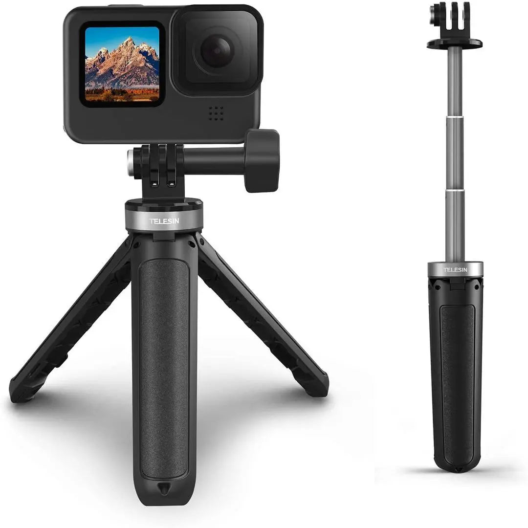 TELESIN Mini Desktop Selfie Stick Tripod For Action Cameras, 21050903 TELESIN