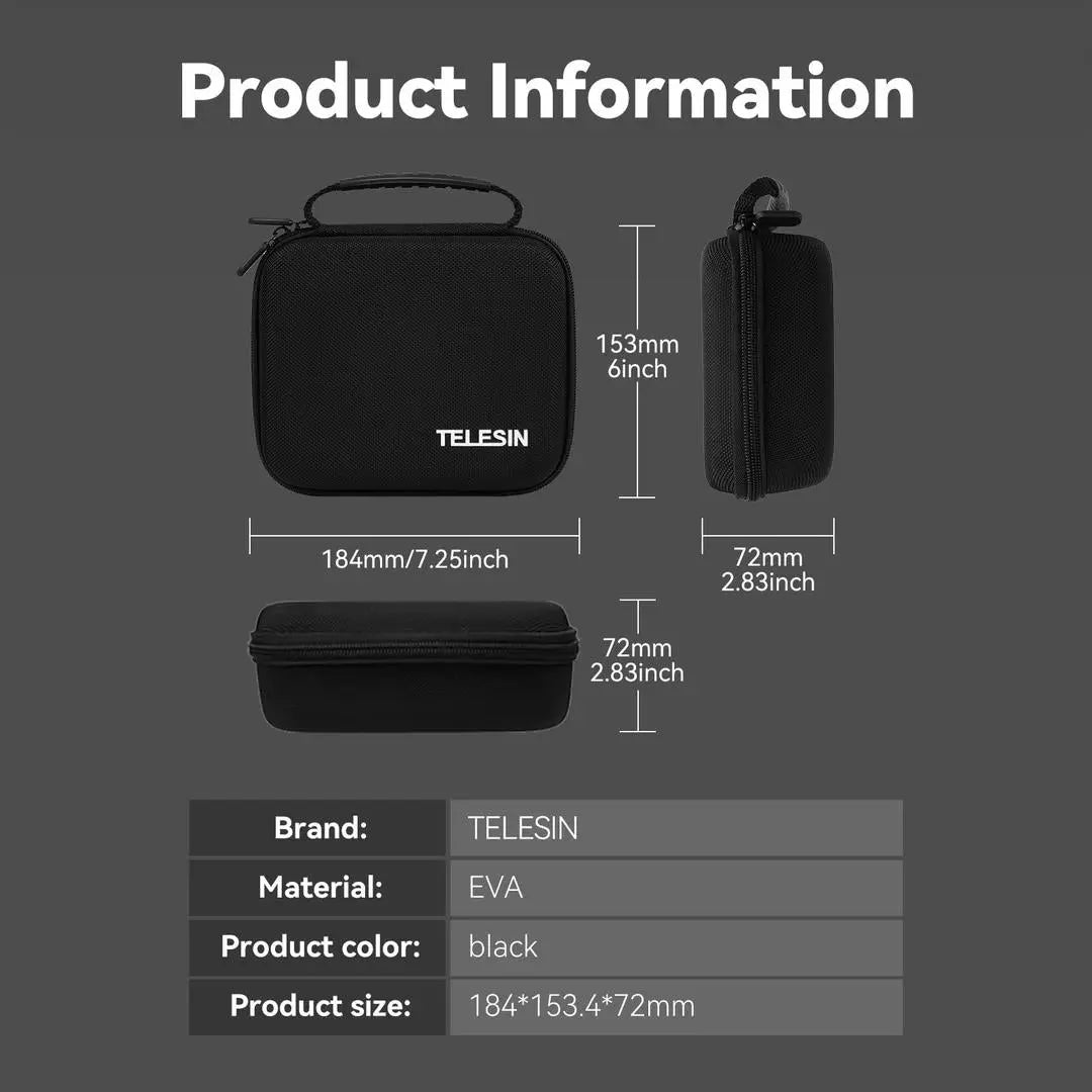 TELESIN Hard Shell Storage Bag For DJI Osmo Pocket 3, 24011501 TELESIN