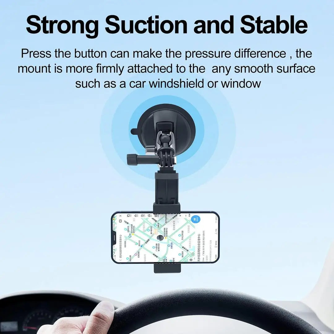 TELESIN Action Camera Universal Suction Cup Mount For GoPro Insta360 DJI Osmo, 21072301 TELESIN