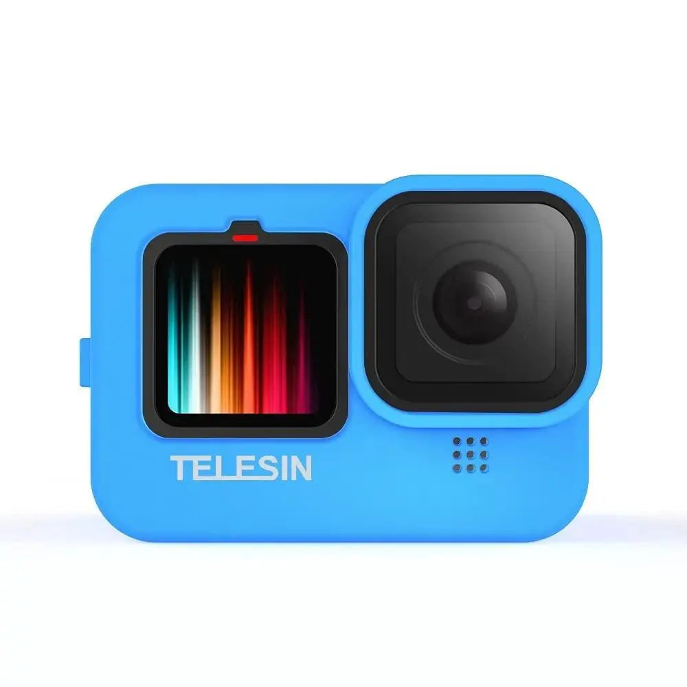 TELESIN Silicone Case For GoPro HERO13/12/11/10/9 With Lens Cap and Lanyard, 21041301 TELESIN