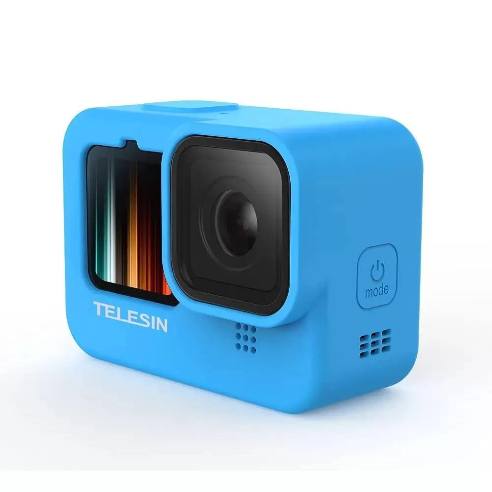 TELESIN Silicone Case For GoPro HERO13/12/11/10/9 With Lens Cap and Lanyard, 21041301 TELESIN